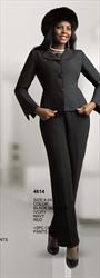 Lily and Taylor Two Piece Crepe Pant Suit 4614